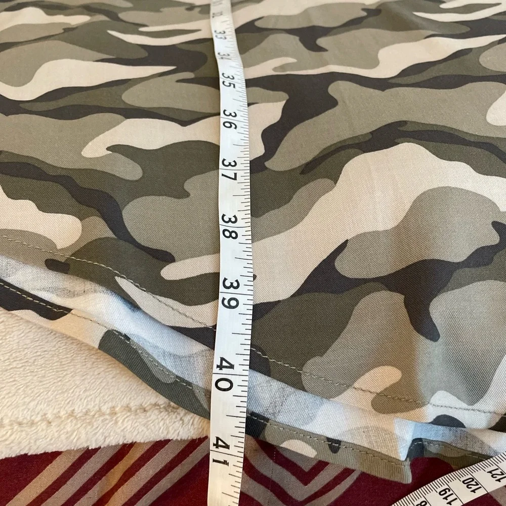 Torrid Sleeveless Zip Front Camo Shirt Dress - Sizes 1X & 2X - Picture 10 of 16
